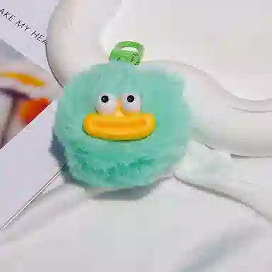 心水好物 可爱搞怪香肠嘴毛球钥匙扣丑萌趣味学生背包书包 毛绒 挂件 男女同款情侣款