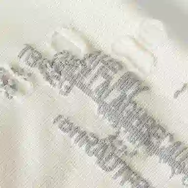 心水好物 日系做旧破洞胶印字母个性潮流保暖护耳大头围套头 棉  帽子 男女同款情侣款