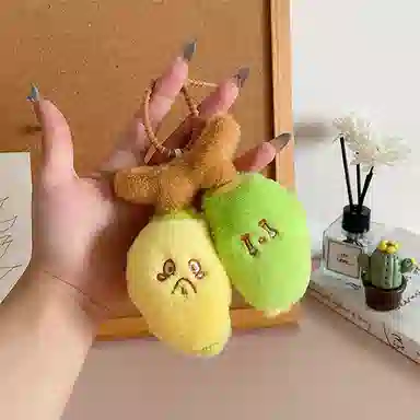 心水好物 蕉绿香蕉搭子水果公仔趣味书包双肩包单肩包 毛绒 挂件 男女同款情侣款