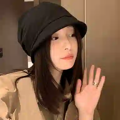 心水好物 日系纯色短檐堆堆帽显脸小冷帽时尚小众慵懒风百搭休闲 棉 帽子 男女同款情侣款