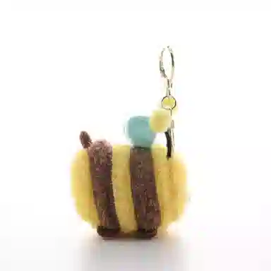 心水好物 解压吹泡泡蜜蜂可爱发泄公仔毛绒玩具 聚酯纤维 挂件 男女同款情侣款