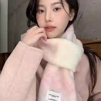 心水好物 韩系秋冬针织渐变色软糯亲肤保暖防寒 羊毛混纺 绒线围巾 男女同款情侣款