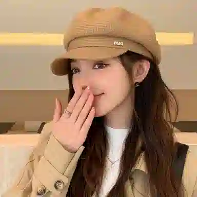 心水好物 英伦风复古文艺画家帽时尚潮流八角帽显脸小户外休闲百搭 腈纶 贝雷帽 女款