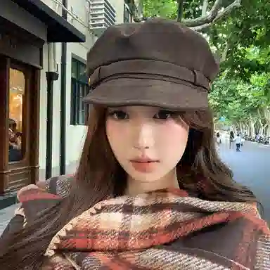 心水好物 美拉德风简约纯色休闲复古英伦可折叠画家帽 棉  贝雷帽 男女同款情侣款