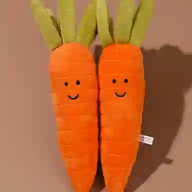 心水好物 蔬菜系列胡萝卜玩具公仔连珠包包 聚酯纤维 挂件 男女同款情侣款