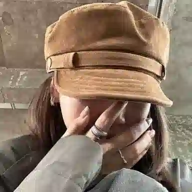 心水好物 复古平顶报童帽显脸小高级感麂皮绒百搭时尚户外出游 棉  贝雷帽 男女同款情侣款