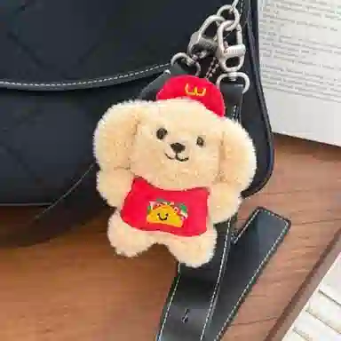 心水好物 卡通可爱围兜玩具公仔玩偶 毛绒 挂件 男女同款情侣款