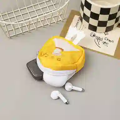 心水好物 便携式小鸭子刺绣收纳包多功能零钱包迷你背包书包 涤纶 挂件 男女同款情侣款