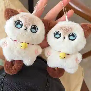 心水好物 逻辑猫铃铛小猫公仔玩偶 毛绒 挂件 男女同款情侣款