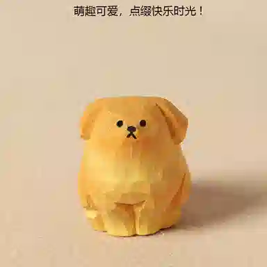 心水好物 纯手工木雕独特趣味可爱白毛 木 挂件 男女同款情侣款
