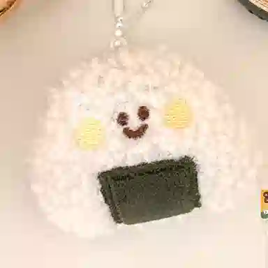 心水好物 创意卡通食物日料寿司炸物公仔少女百搭背包挂坠装饰小玩偶挂饰 毛绒 挂件 男女同款情侣款