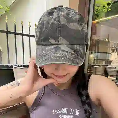 心水好物 春夏户外运动长檐防晒迷彩 棉 鸭舌帽 男女同款情侣款