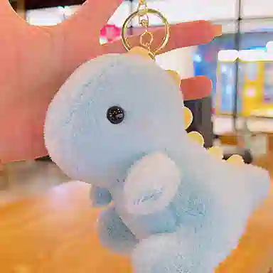 心水好物 精致可爱毛绒恐龙娃娃钥匙扣书包公仔#好运 聚酯纤维 挂件 男女同款情侣款