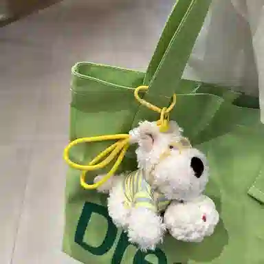 心水好物 可爱冰淇淋西高地书包小狗 毛绒 挂件 男女同款情侣款