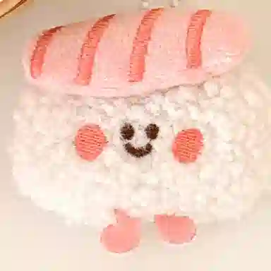 心水好物 创意卡通食物日料寿司炸物公仔少女百搭背包挂坠装饰小玩偶挂饰 毛绒 挂件 男女同款情侣款