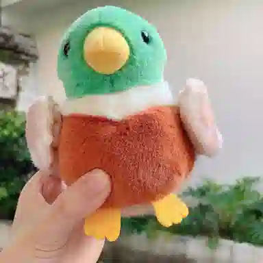 心水好物 创意动物系列青头鸭毛绒公仔 聚酯纤维 挂件 男女同款情侣款