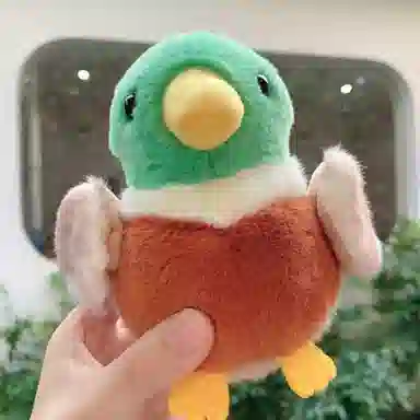 心水好物 创意动物系列青头鸭毛绒公仔 聚酯纤维 挂件 男女同款情侣款