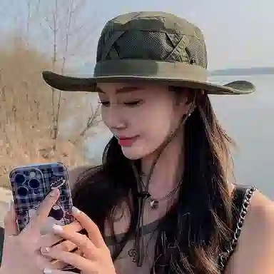 心水好物 户外遮阳防晒露营登山透气大帽檐潮流百搭休闲旅游必备 聚酯纤维 渔夫帽 男女同款情侣款