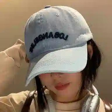 心水好物 水洗做旧显脸小户外防晒字母刺绣软顶百搭 棉 鸭舌帽 男女同款情侣款