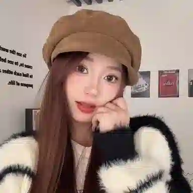 心水好物 复古磨毛麂皮绒画家帽子百搭显脸小报童帽户外休闲出游 棉 贝雷帽 男女同款情侣款