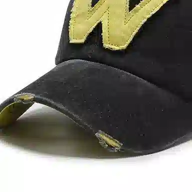 心水好物 美式复古棒球帽子水洗做旧牛仔布料防晒遮阳帽 棉  鸭舌帽 男女同款情侣款