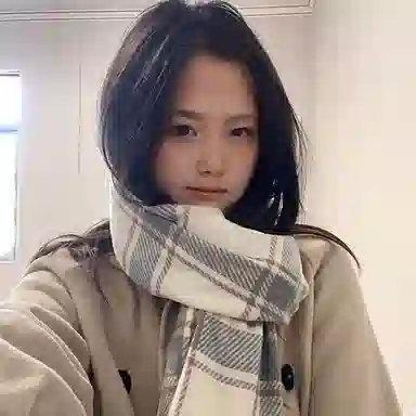 心水好物 高级感韩系小清新百搭黑白格纹柔软保暖加厚披肩围脖 礼盒装 聚酯纤维 绒线围巾 男女同款情侣款