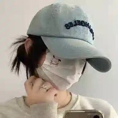 心水好物 水洗做旧显脸小户外防晒字母刺绣软顶百搭 棉 鸭舌帽 男女同款情侣款