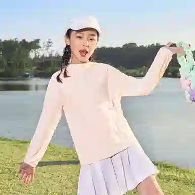 鸿星尔克儿童户外服 连帽纯色亲肤 青少年