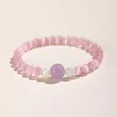 金大福 甜美气质招桃花美满早日脱单小众平安顺遂转运珠百搭招财简约高级感浪漫礼盒好运 琉璃 手串 女款
