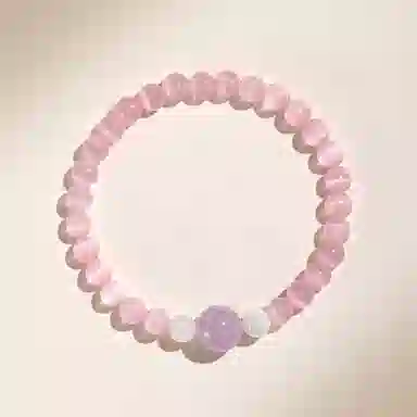 金大福 甜美气质招桃花美满早日脱单小众平安顺遂转运珠百搭招财简约高级感浪漫礼盒好运 琉璃 手串 女款