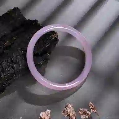 金大福 紫罗兰 紫气东来国潮新中式轻奢高级江南风百搭优雅温婉气质复古小众精致汉服旗袍#好运 玉髓 手镯 女款