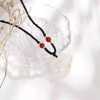 金大福 祥云平安扣 新中式国潮年轻气质优雅平安如意转运珠清冷显白简约小众轻奢时尚高级感经典百搭#好运 玉髓 项链 男女同款情侣款