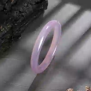 金大福 紫罗兰 紫气东来国潮新中式轻奢高级江南风百搭优雅温婉气质复古小众精致汉服旗袍#好运 玉髓 手镯 女款