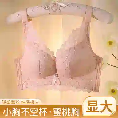 桔内 聚拢无钢圈收副乳蕾丝调整文胸 女款