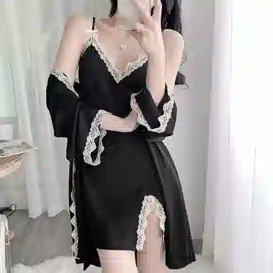 桔内 轻奢薄款宫廷风纯欲带胸垫无袖高级款家居服睡裙 女款 礼盒装