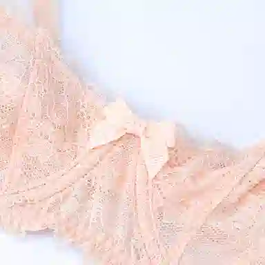 桔内 聚拢简约舒适文胸低腰三角内裤内衣裤套装 女款