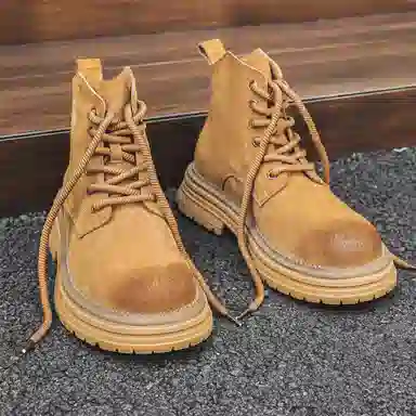 鹿腾 舒适百搭简约 马丁靴 男女同款