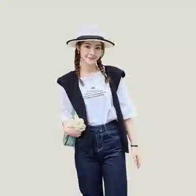 北极绒 纯色针织外搭韩版小坎肩交叉洋气搭肩 披肩 女款