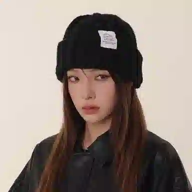 北极绒 秋冬大头围显脸小针织帽百搭保暖毛线款 涤纶 绒线帽 男女同款情侣款