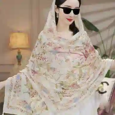 北极绒 春夏季薄款百搭遮阳潮流复古遮阳斗篷旅游穿搭拍照 聚酯纤维 披肩 男女同款情侣款