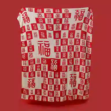 北极绒 潮流国风红色喜字高端时尚订婚结婚盖毯 披肩 男女同款情侣款