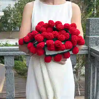 北极绒 潮流爆款手工花束毯浪漫氛围感首选 羊毛 披肩 男女同款情侣款