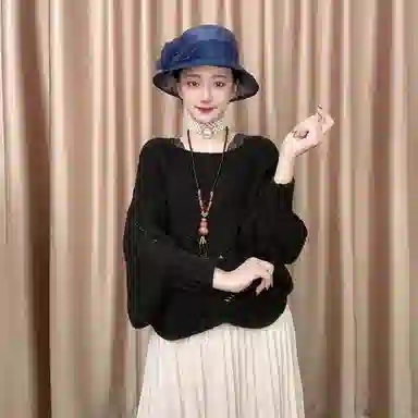 北极绒 纯色坎肩秋冬保暖套头斗篷外搭 粘纤 披肩 女款