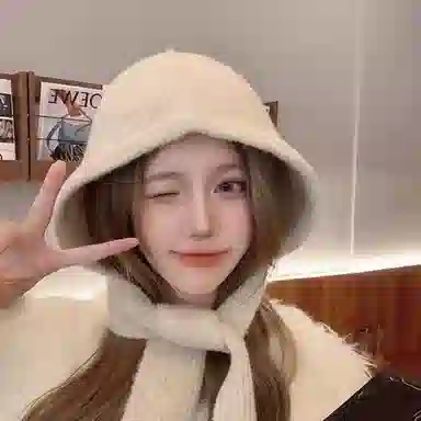 北极绒 巴拉克拉法帽秋冬季韩版显脸小围巾一体保暖护耳 涤纶 绒线帽 女款