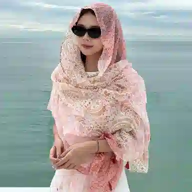 北极绒 春夏季薄款百搭遮阳潮流复古遮阳斗篷旅游穿搭拍照 聚酯纤维 披肩 男女同款情侣款