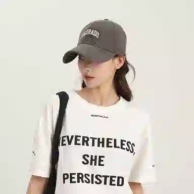 北极绒 加深硬顶大头围宽帽檐显脸小 棉 鸭舌帽 男女同款情侣款