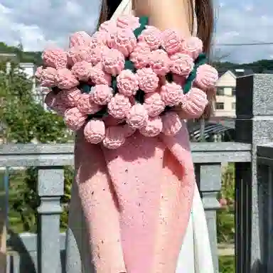 北极绒 潮流爆款手工花束毯浪漫氛围感首选 羊毛 披肩 男女同款情侣款