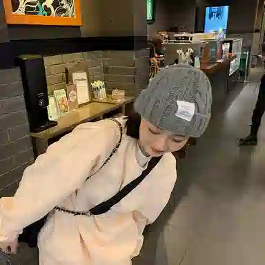 北极绒 秋冬大头围显脸小针织帽百搭保暖毛线款 涤纶 绒线帽 男女同款情侣款