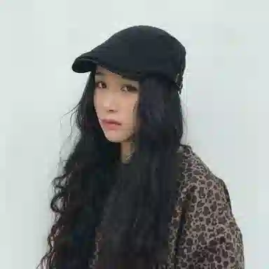 北极绒 小众纯色时尚洋气前进帽日系复古简约百搭大头围显脸小 棉 贝雷帽 男女同款情侣款