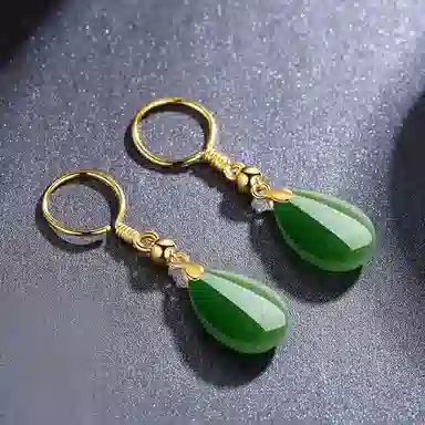 老凤祥 水滴 轻奢小众设计精致高级感 日常通勤 足金 按克计价 黄金耳环 女款